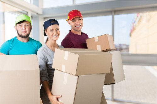 Student removals in Monument with packed boxes ready for transport