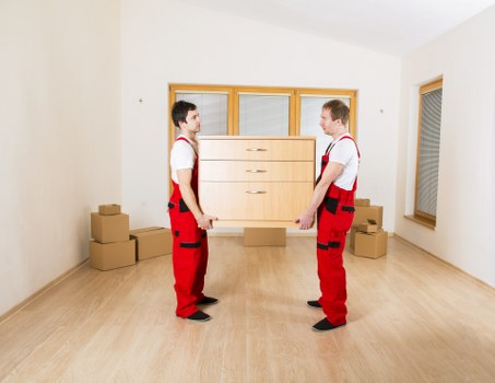 Careful loading of furniture for same day removals